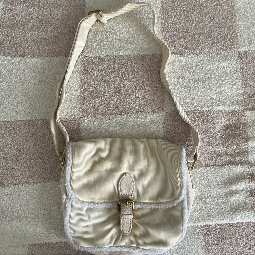 Brandy Melville Corduroy Crossbody Bag